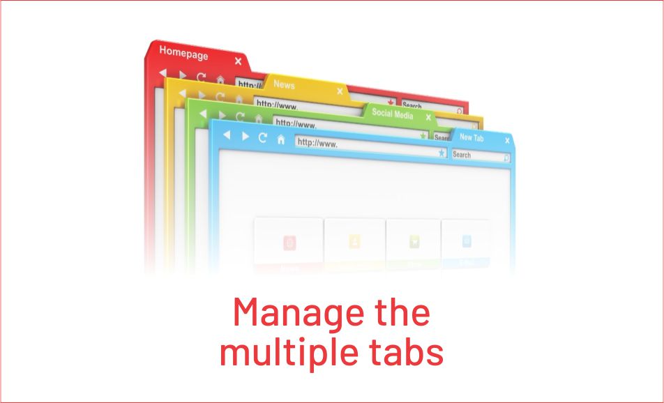 Manage the multiple tabs